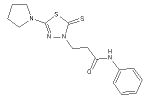 N-phenyl-3-(5-pyrrolidino-2-thioxo-1,3,4-thiadiazol-3-yl)propionamide