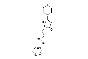 3-(5-morpholino-2-thioxo-1,3,4-thiadiazol-3-yl)-N-phenyl-propionamide