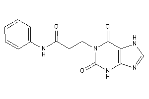 3-(2,6-diketo-3,7-dihydropurin-1-yl)-N-phenyl-propionamide