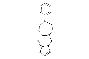 3-[(4-phenyl-1,4-diazepan-1-yl)methyl]-1,3,4-thiadiazole-2-thione