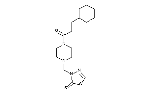 3-cyclohexyl-1-[4-[(2-thioxo-1,3,4-thiadiazol-3-yl)methyl]piperazino]propan-1-one