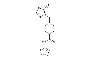 N-(1,3,4-thiadiazol-2-yl)-1-[(2-thioxo-1,3,4-thiadiazol-3-yl)methyl]isonipecotamide