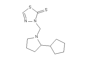 3-[(2-cyclopentylpyrrolidino)methyl]-1,3,4-thiadiazole-2-thione