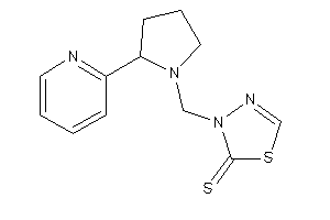 3-[[2-(2-pyridyl)pyrrolidino]methyl]-1,3,4-thiadiazole-2-thione