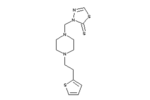 3-[[4-[2-(2-thienyl)ethyl]piperazino]methyl]-1,3,4-thiadiazole-2-thione