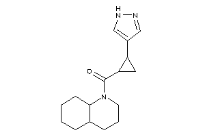 3,4,4a,5,6,7,8,8a-octahydro-2H-quinolin-1-yl-[2-(1H-pyrazol-4-yl)cyclopropyl]methanone