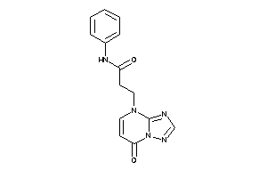 Image of 3-(7-keto-[1,2,4]triazolo[1,5-a]pyrimidin-4-yl)-N-phenyl-propionamide