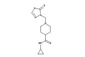 N-cyclopropyl-1-[(2-thioxo-1,3,4-thiadiazol-3-yl)methyl]isonipecotamide