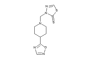 3-[[4-(1,2,4-oxadiazol-5-yl)piperidino]methyl]-1,3,4-thiadiazole-2-thione