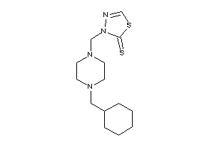 3-[[4-(cyclohexylmethyl)piperazino]methyl]-1,3,4-thiadiazole-2-thione