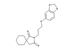 3-[3-(1,3-benzodioxol-5-yloxy)propyl]-3-azaspiro[4.5]decane-2,4-quinone