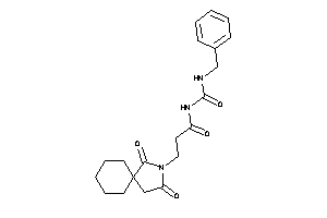 N-(benzylcarbamoyl)-3-(2,4-diketo-3-azaspiro[4.5]decan-3-yl)propionamide