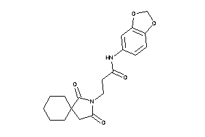 N-(1,3-benzodioxol-5-yl)-3-(2,4-diketo-3-azaspiro[4.5]decan-3-yl)propionamide