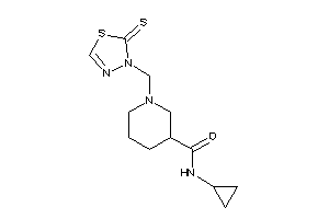 N-cyclopropyl-1-[(2-thioxo-1,3,4-thiadiazol-3-yl)methyl]nipecotamide