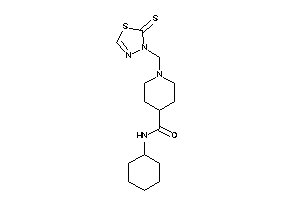 N-cyclohexyl-1-[(2-thioxo-1,3,4-thiadiazol-3-yl)methyl]isonipecotamide