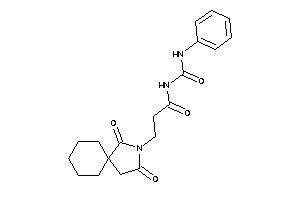 3-(2,4-diketo-3-azaspiro[4.5]decan-3-yl)-N-(phenylcarbamoyl)propionamide