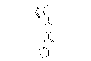 N-phenyl-1-[(2-thioxo-1,3,4-thiadiazol-3-yl)methyl]isonipecotamide