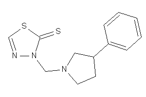 3-[(3-phenylpyrrolidino)methyl]-1,3,4-thiadiazole-2-thione