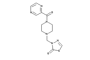 Pyrazin-2-yl-[4-[(2-thioxo-1,3,4-thiadiazol-3-yl)methyl]piperazino]methanone