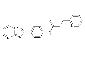 N-(4-imidazo[1,2-a]pyrimidin-2-ylphenyl)-3-(2-pyridyl)propionamide