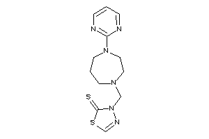 3-[[4-(2-pyrimidyl)-1,4-diazepan-1-yl]methyl]-1,3,4-thiadiazole-2-thione