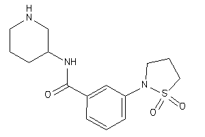 3-(1,1-diketo-1,2-thiazolidin-2-yl)-N-(3-piperidyl)benzamide