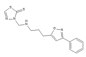 3-[[3-(3-phenylisoxazol-5-yl)propylamino]methyl]-1,3,4-thiadiazole-2-thione