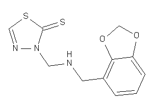 3-[(1,3-benzodioxol-4-ylmethylamino)methyl]-1,3,4-thiadiazole-2-thione