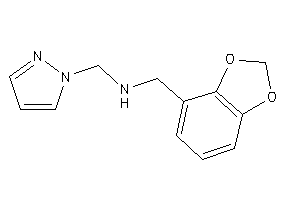 1,3-benzodioxol-4-ylmethyl(pyrazol-1-ylmethyl)amine