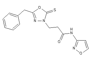 3-(5-benzyl-2-thioxo-1,3,4-oxadiazol-3-yl)-N-isoxazol-3-yl-propionamide