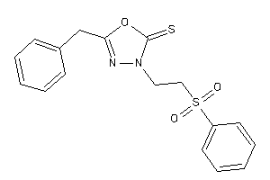 5-benzyl-3-(2-besylethyl)-1,3,4-oxadiazole-2-thione