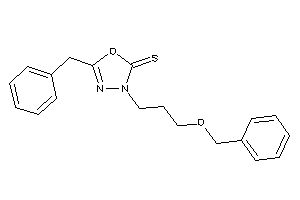 Image of 3-(3-benzoxypropyl)-5-benzyl-1,3,4-oxadiazole-2-thione