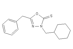 Image of 5-benzyl-3-(cyclohexylmethyl)-1,3,4-oxadiazole-2-thione
