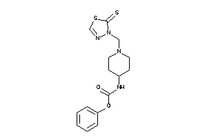 N-[1-[(2-thioxo-1,3,4-thiadiazol-3-yl)methyl]-4-piperidyl]carbamic Acid Phenyl Ester