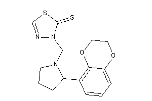 3-[[2-(2,3-dihydro-1,4-benzodioxin-5-yl)pyrrolidino]methyl]-1,3,4-thiadiazole-2-thione