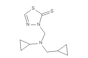 3-[[cyclopropyl(cyclopropylmethyl)amino]methyl]-1,3,4-thiadiazole-2-thione