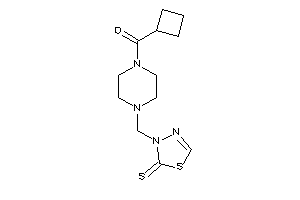 Cyclobutyl-[4-[(2-thioxo-1,3,4-thiadiazol-3-yl)methyl]piperazino]methanone