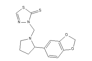 3-[[2-(1,3-benzodioxol-5-yl)pyrrolidino]methyl]-1,3,4-thiadiazole-2-thione