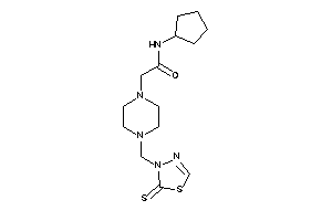 N-cyclopentyl-2-[4-[(2-thioxo-1,3,4-thiadiazol-3-yl)methyl]piperazino]acetamide