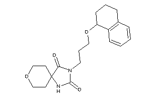 3-(3-tetralin-1-yloxypropyl)-8-oxa-1,3-diazaspiro[4.5]decane-2,4-quinone