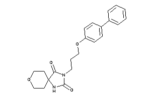 3-[3-(4-phenylphenoxy)propyl]-8-oxa-1,3-diazaspiro[4.5]decane-2,4-quinone