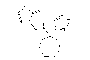 3-[[[1-(1,2,4-oxadiazol-3-yl)cycloheptyl]amino]methyl]-1,3,4-thiadiazole-2-thione