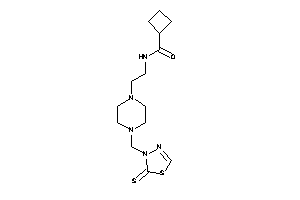 N-[2-[4-[(2-thioxo-1,3,4-thiadiazol-3-yl)methyl]piperazino]ethyl]cyclobutanecarboxamide