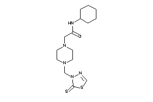 N-cyclohexyl-2-[4-[(2-thioxo-1,3,4-thiadiazol-3-yl)methyl]piperazino]acetamide