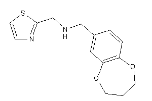 3,4-dihydro-2H-1,5-benzodioxepin-7-ylmethyl(thiazol-2-ylmethyl)amine