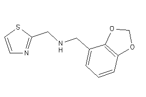 1,3-benzodioxol-4-ylmethyl(thiazol-2-ylmethyl)amine