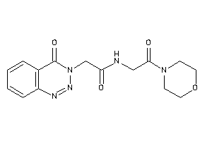 2-(4-keto-1,2,3-benzotriazin-3-yl)-N-(2-keto-2-morpholino-ethyl)acetamide