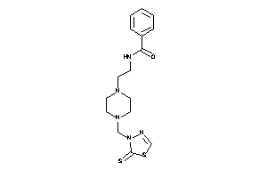 N-[2-[4-[(2-thioxo-1,3,4-thiadiazol-3-yl)methyl]piperazino]ethyl]benzamide