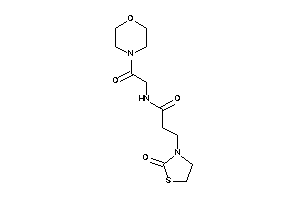 N-(2-keto-2-morpholino-ethyl)-3-(2-ketothiazolidin-3-yl)propionamide