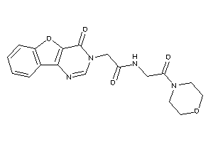 2-(4-ketobenzofuro[3,2-d]pyrimidin-3-yl)-N-(2-keto-2-morpholino-ethyl)acetamide